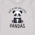 thumbnail image 4 of Inktastic Just a Girl Who Loves Pandas Girls Baby T-Shirt, 4 of 5