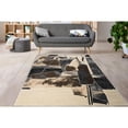 thumbnail image 5 of MDA Home Rhodes 3'5"x5'5" Abstract Area Rug in White/Anthracite Gray, 5 of 5