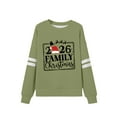 thumbnail image 4 of Women's Christmas Sweatshirts Loose Family Christmas 2026 Blouses Fashion Letter Printed Xmas Shirts Casual Long Sleeves Crewneck Pullover Tops, 4 of 6