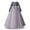 Gray, variant on IBTOM CASTLE Kids Girls Long Sleeve Royal Palace Lace Dance Princess Gothic Victorian Gowns Fancy Masquerade Dress for Wedding Pageant Party 6-7 Years Navy Blue