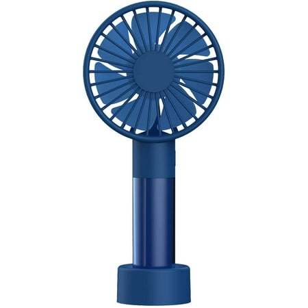 

Protable Handheld Fan USB Rechargeable with Base Last for 3-6Hours Cooling Fan Strong Wind Mini Personal Fan Powerful Pocket Fan Speed Adjustable Cordless Desk Fan Battery Operated 1200 mAh