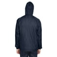 thumbnail image 2 of UltraClub Men's Quarter-Zip Hooded Pullover Pack-Away Jacket - 8925, 2 of 4