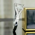 thumbnail image 3 of 2.80 CT Asscher Cut Lab Created Diamond Engagement Ring 14k White Gold Plated Sterling Silver, 3 of 4