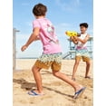thumbnail image 2 of Lanbubble Boys Athletic Groundwork Performance Shorts Kids Mesh Breathable Quick Dry Stretch Basketball Active Sweat Shorts for 7-14 Years, 2 of 7