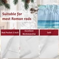 thumbnail image 7 of Valances for Windows Christmas Santa Claus on Beach Rod Pocket Short Curtain for bathroom living room bedroom Coconut Tree Oil Painting Style 1 Panel 42x12in, 7 of 7