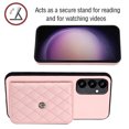 thumbnail image 6 of Allytech Galaxy A34 5G Wallet Case with Shoulder Strap, Luxury PU Leather RFID Blocking Protectve Anti-Scratch Bumper Cards Slots Magnetic Closure Phone Case Cover for Samsung Galaxy A34 5G, Pink, 6 of 9