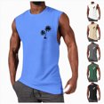 thumbnail image 5 of NOLDARES Mens Lightweight Sleeveless Tank Tops Gym Muscle Shirts for Outdoor Training Casual Daily(Blue,XXXL), 5 of 5