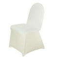 thumbnail image 5 of Efavormart 10 PCS Ivory Premium Spandex Stretch Fitted Banquet Chair Cover With Foot Pockets - 160GSM, 5 of 9