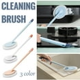 thumbnail image 3 of BVXEEP Kitchen Sponges, Dish Sponge, Multifunctional Prpose Long-Handled Cleaning Brush Sponge Brush, 3 of 5