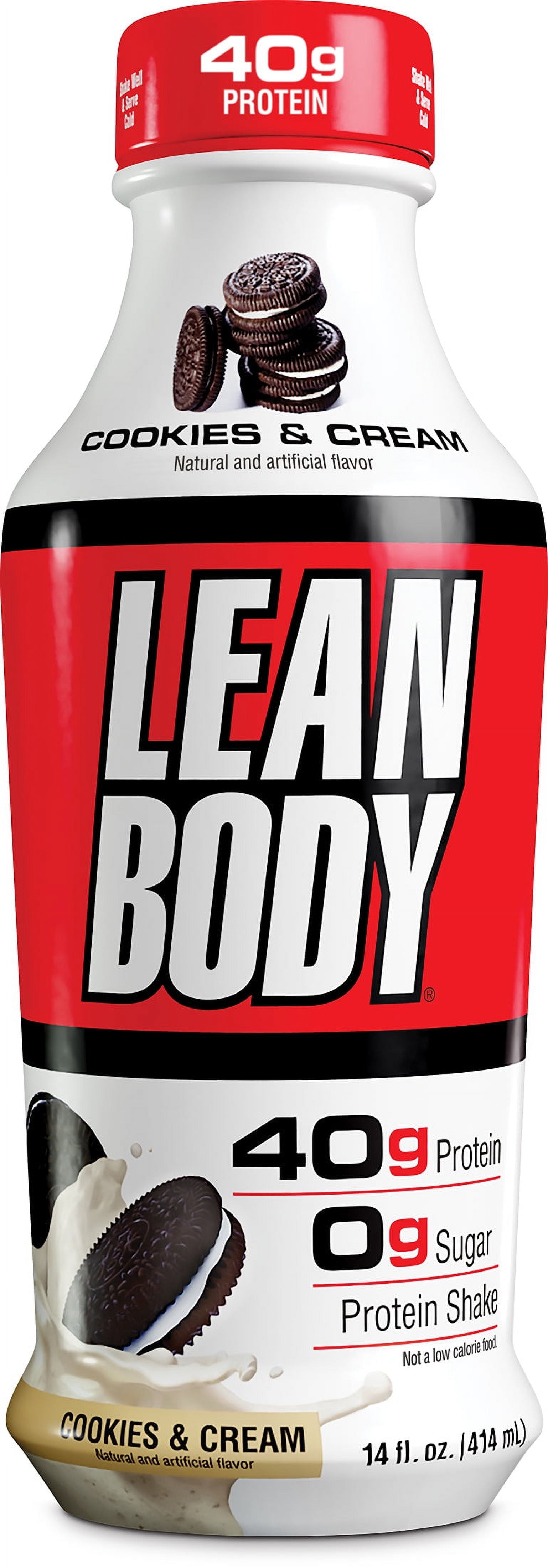 (2 pack) COOKIES & CREAM LEAN BODY PROTEIN SHAKE