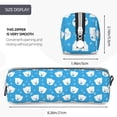 thumbnail image 3 of Honeii Cute Polar Bear Pattern Pencil Case, Pencil Pouch, Pencil Case Small, Pencil Pouch Aesthetic, PVC Pencil Pouch, Pencil Bag, Makeup Pouch, 3 of 7
