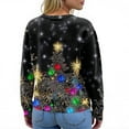 thumbnail image 7 of Women'S Christmas Sweater Cute Fun Christmas Sweater Fall And Winter Long Sleeve Knitted Sweater for Fall and Winter, Festive and Cozy, Great as Christmas Sweaters for Women ,Black,XL, 7 of 7