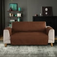 thumbnail image 3 of Reversible Furniture Protector for Loveseat, Soft Microfiber Fabric Quilted Cover, Elastic Straps, High Density Stitching, Waterproof Dustproof Furniture Protector, 3 of 8