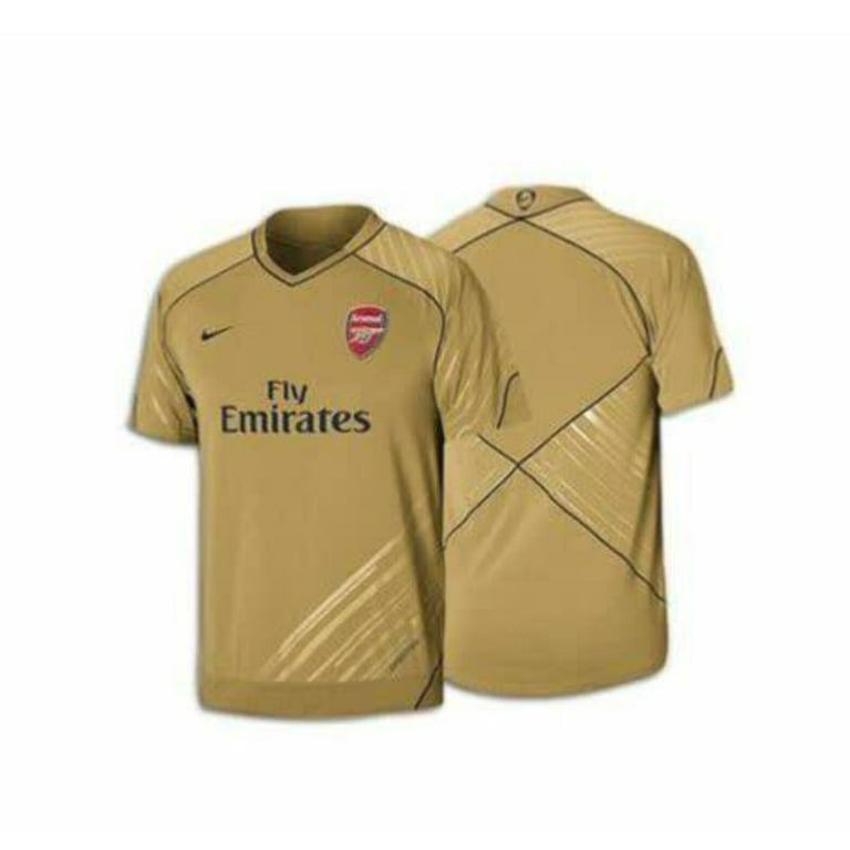 Recuerdo Disminución Arreglo Nike Arsenal FC 2009 - 2010 Vintage Soccer Dri-Fit Training Jersey - Gold M  - Walmart.com