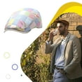 thumbnail image 4 of kurtrusly Insect Proof Flat Caps Vous Mordez des Insectes dans le Style Protection Solaire Polyester Bérets Casquette Plate Rose 1Set, 4 of 6