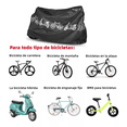 thumbnail image 2 of Funda Impermeable Antipolvo Anti-uv Para Bicicleta + Candado 2 Llaves, Negro, 2 of 5