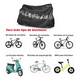 thumbnail image 2 of Funda Impermeable Antipolvo Anti-uv Para Bicicleta + Candado 2 Llaves, Negro, 2 of 5