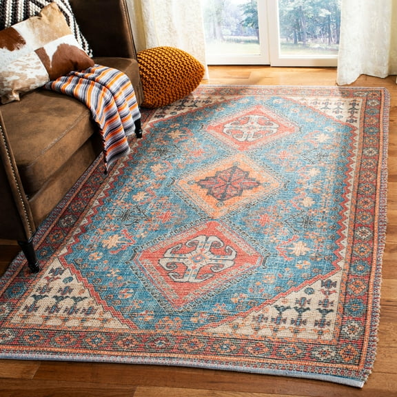Safavieh  Handmade Saffron Jodelle Modern Tribal Cotton Rug 5'  x  8' 5' x 8' Indoor Rectangle