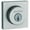 Satin Chrome, variant on Kwikset 158Sqt-S.Strkp Halifax Square Rose Single Cylinder Deadbolt Smartkey - Black