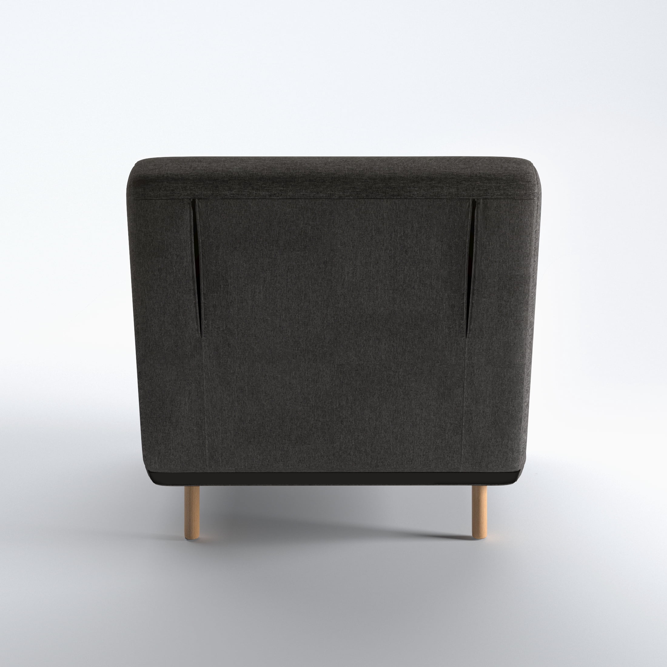 A&D Home Tustin Futon Chair Dark Gray Set of 2