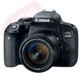 thumbnail image 3 of Canon EOS 800D SLR Camera + 4 Lens Kit 18-55 STM + 75-300mm + 16GB Top Value Kit, 3 of 9
