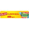 Glad Cling 'N Seal Plastic Food Wrap, 400 Square Foot Roll