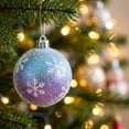 thumbnail image 4 of WWG Christmas Ball Ornaments, Plastic Christmas Tree Decorations, Hanging Holiday Ornament Set with Caps and Rope, Easy to Hang, Lightweight, for Indoor Christmas Tree, Home Decor, 4 of 9