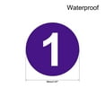 thumbnail image 2 of Unique Bargains 50mm Dia PVC Round Number Stickers Number 1-20 Dark Purple, 2 of 4