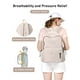 thumbnail image 4 of Mochila BJLFS blanca impermeable de 24 litros para mujeres y hombres de 0,5 kg, 4 of 9