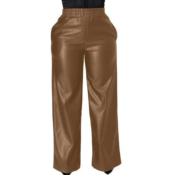 Soft leather sales pants for womens