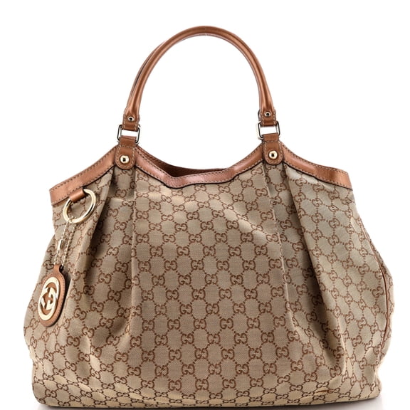 Pre-Owned Sukey Tote GG Canvas with Leather Large By Rebag