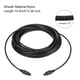 thumbnail image 2 of Cable de audio de fibra óptica Uxcell, cable óptico digital de 34.4 pies, enlace óptico TOS, recto de plástico para TV DVD, negro, 2 of 6