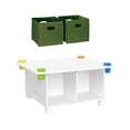 thumbnail image 2 of RiverRidge Kids Art Activity Table Desk with 4 Cubbies, 4 Storage Cups, and 2 Olive Bins, 2 of 9