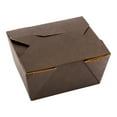 thumbnail image 1 of Bio Tek 30 oz Rectangle Black Paper #1 Bio Box Take Out Container - 5" x 4" x 2 1/2" - 200 count box, 1 of 2