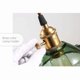 thumbnail image 4 of REMAKE E27 Industriell Vintage Taklampa Retro Glas Taklampa Lampskärm för E27 Lampor Industriell Taklampa Taklampa (Grön), 4 of 5