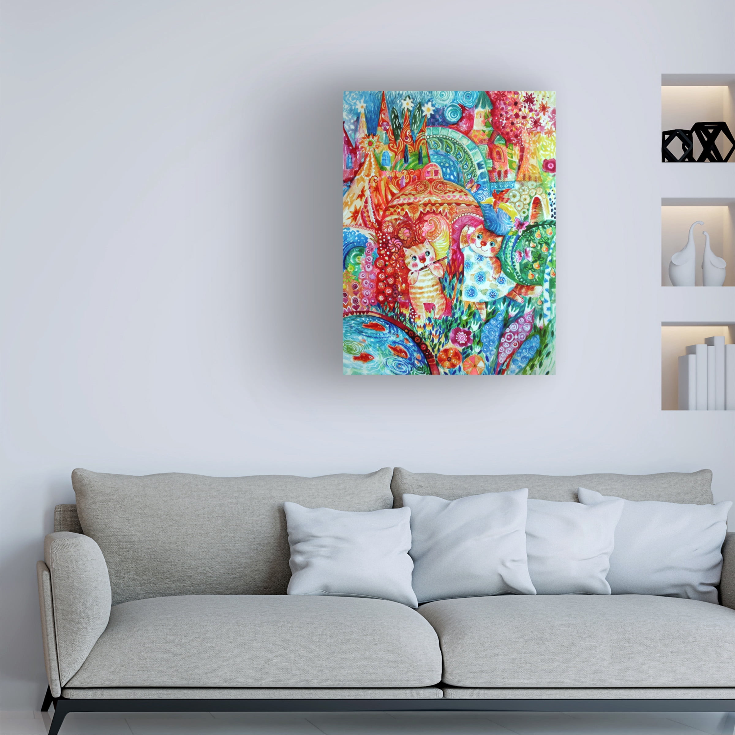 Trademark Fine Art 'Happy Summer 2' Canvas Art by Oxana Ziaka