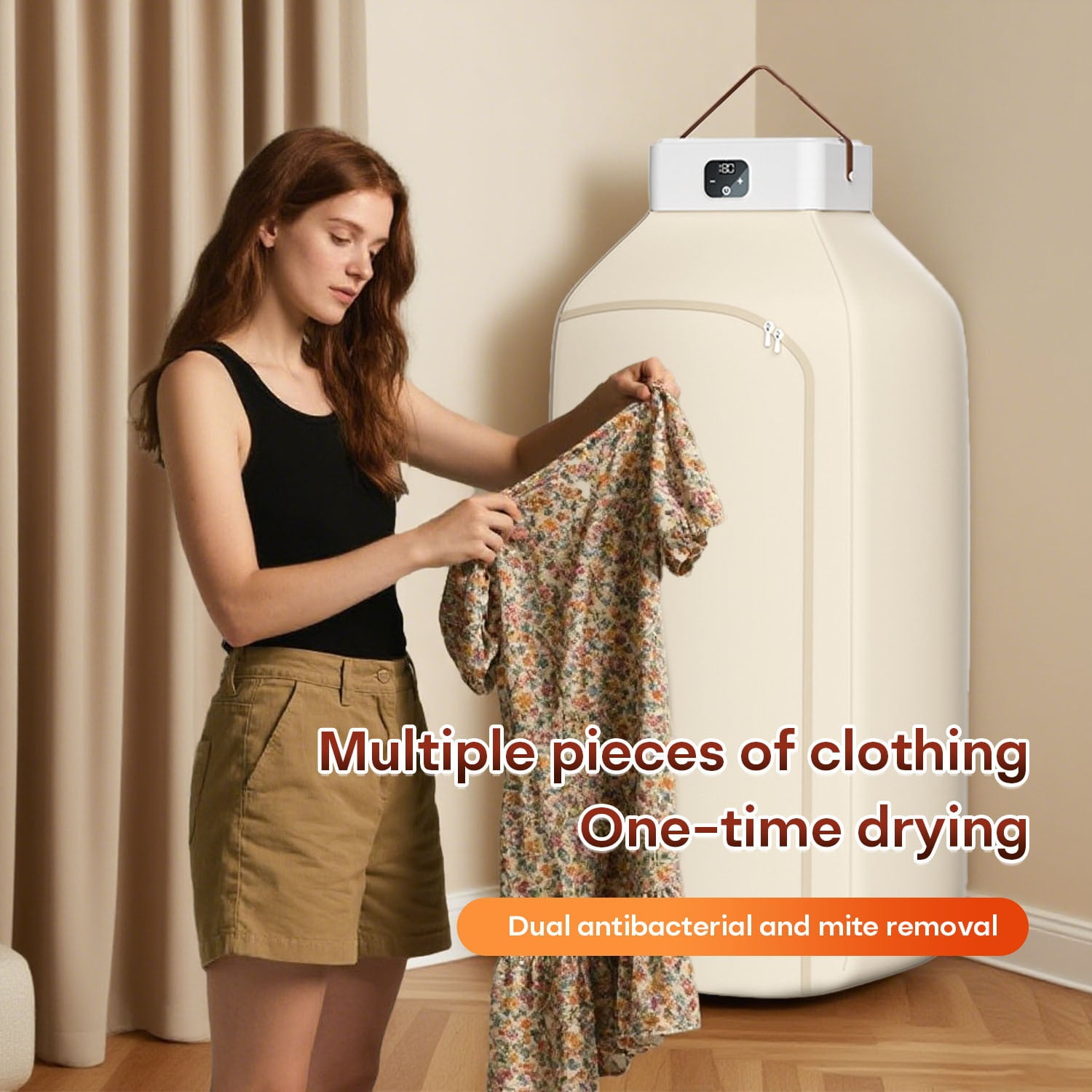 Portable Clothes Dryer, Mini Dryer Machine with Timing Function Equipped -Perfect for Small Living Spaces: Apartments, Dorms, RVs, And More Christmas & Halloween Gift, Portable Dryer