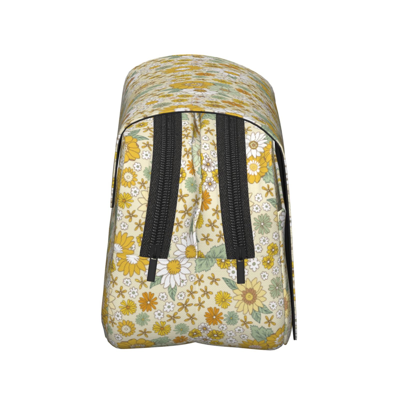 Rateoe Cute Sunflower Pattern Double Clamshell Pen Case, Storage Organizer with Two Zipper Compartments– Holds Up to 50 Pencils & Pens