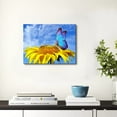 thumbnail image 5 of Sunflower Butterfly Wall Art Bathroom Decor Blue Sky Nature Landscape Canvas Prints Kitchen Pictures Sunflower Painting for Bedroom Artwork Yellow Floral Posters Living Room Home Decorations 12x16", 5 of 6