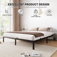 thumbnail image 4 of Tamaño completo-size metal marco de cama con heavy gauge steel slats y non-slip pads para silent nighttime use, 4 of 8