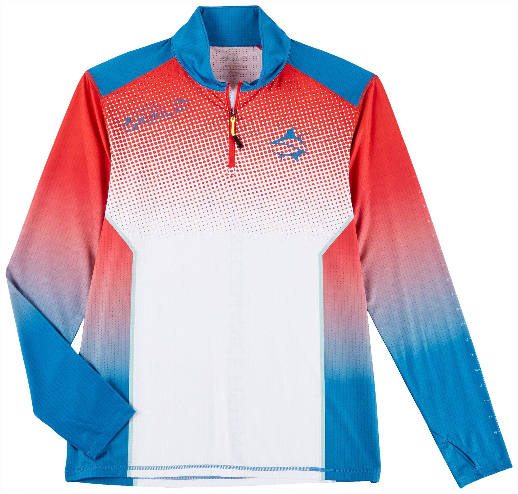 Loco Skailz Loco Skailz Mens Americana Pride Quarter Zip Shirt