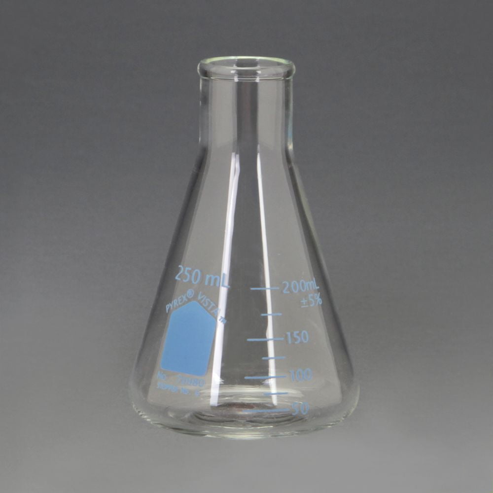 Pyrex Vista Erlenmeyer Flask, 250 Ml, Pack Of 12