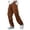 Coffee, variant on Men's Cargo Pants for Men - Durable Work Wear with Drawstring Elastic Waist and Practical Pockets for Daily Projects