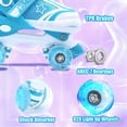 thumbnail image 4 of JZY Ultimate Fun with Light-Up Wheels Roller Skates For Ages 5-8 and 8-12, Adjustable for Kids, Youth & Women, 4 of 6
