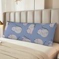 thumbnail image 4 of KLL Ultra Soft Microfiber Body Pillow Cover/Pillowcases 20"x54" with Hidden Zipper Closure-Cute Fat Cat, 4 of 5