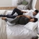 thumbnail image 3 of Almohada de embarazo Wedge Boppy Grey Stripe con funda, 3 of 7