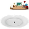 thumbnail image 3 of 59" Streamline N1301BGM Freestanding Tub and Tray With Internal Drain, 3 of 7