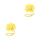 thumbnail image 3 of Wosthever ABS Cortina Tieback Punch-free Linda y elegante forma de flor Decorativo Inicio Hebilla Sujetador Ornamento Accesorios Amarillo Amarillo 2piezas, 3 of 6