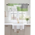 thumbnail image 2 of Valances for Windows Sage Green Rod Pocket Cafe Window Treatments Valance Curtains for Kitchen Bathroom Laundry Basement Windows 54"x18", 2 of 9