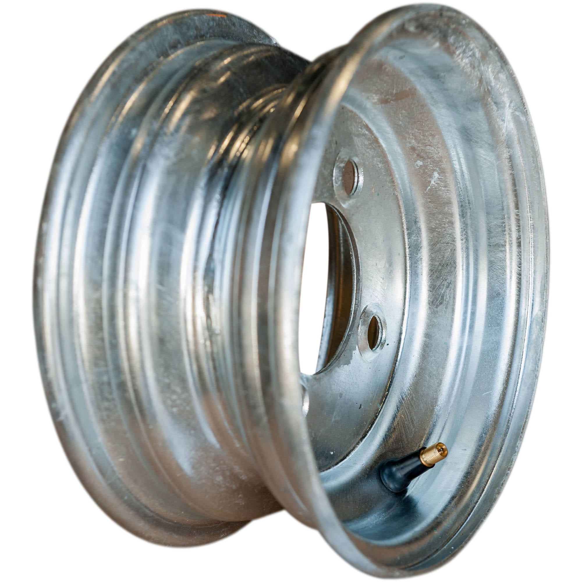Wheel 8x3.754 on 4 Galvanized , Center Bore 2.80, Offset-2